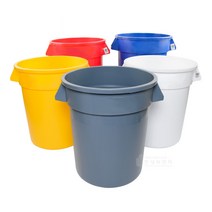 벤티드 브루트 컨테이너 75L 대용량 쓰레기통 대형휴지통 튼튼한 분리수거함, (빨간색)