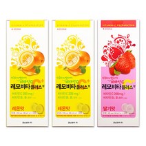 경남제약 레모비타플러스 레몬맛 120정X2개 + 딸기맛 120정 씹어먹는 비타민C, 360정