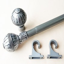 드림아트 (심플 디자인) 지름 25mm 엔틱 옹이봉 (110~450cm 18종), 엔틱실버