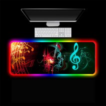 led 가정용 테블릿 그림패드 페인팅 그림 웹툰 태블릿 글씨 뮤지컬 노트 게임 마우스 패드, 05 RGB 400X900X3MM