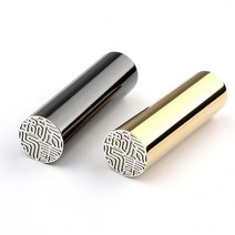 티타늄 골드 블랙 유광 장환봉 개인 법인 도장, 해서체, 유광 골드