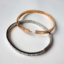 코코로맨틱 명품 스타일 큐빅 뱅글 팔찌 골드 실버 4종