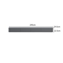 화이트 거실인테리어 벽걸이 다리없는 TV선반 거실장, 28.240 그레이  원목