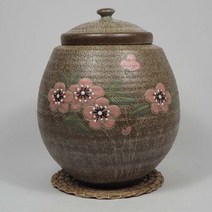 여주도자기 쌀독 10k 20k+쌀바가지+ 볏짚받침포함, 밤분원통진달래쌀독10k