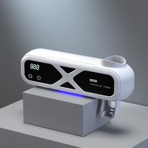 UV 스마트 칫솔 살균기 공기 청정기 USB 충전식 칫솔 보관 홀더 자동 치약 압착기 욕실, WHITE_1