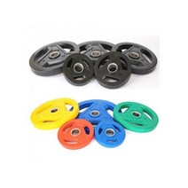 3홀 중량원판 낱개-세트구성 블랙 컬러 고무코팅으로, 쿠팡 2.5kg(낱개) 컬러