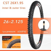 cst 26 인치 자전거 타이어 26x1.251.501.751.952.125 성인 자전거 산 bbike atm 부품 및 액세서리, 26x2.125 타이어
