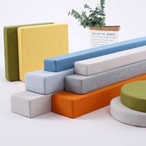 SKANDSALO 침대틈새쿠션 린넨 틈새쿠션 틈막이 침대 사이, 길이 120cm  하늘색