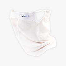 골프 앞뒷면 메쉬 냉감원단 햇빛차단 귀걸이형 멀티스카프, 잔줄 백색