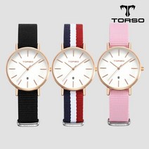 26.T102F-RS-N 패션 셀러브리티 시계 토르소 카리아 데이트 워치 여성나토밴드시계