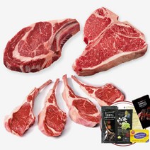 [마블플러스] 홈파티세트 토마호크 티본 양갈비 소고기 스테이크 캠핑용 추석 설날 명절 선물세트, 홈파티세트 (5~6인), 티본850g+토마호크700g+프렌치랙200g