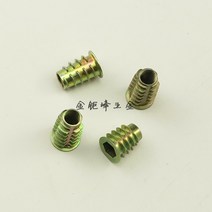 번데기 인서트 너트 넛트 좌대용 m 6 10 아연 합금 스레드 나무 삽입 플랜지 육각 드라이브 헤드 가구, m10x25