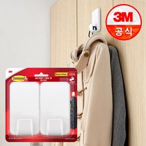 3M 코맨드 무타공 다용도 훅 특대형(6.8kg) 2개입 기획팩, 단품, 단품