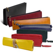 파이롯트 소프트 펜케이스 파우치 가죽필통 입학선물, 6_롤파우치-소프트브라운