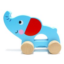15개월 아이 걸음마도우미 원목 풀어롱 아기 코끼리 근육발달 신나는, 기린