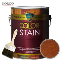 노루페인트 칼라스테인 오일스테인 3.5L 나무 목재 보호, 엄버1