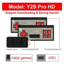 에뮬게임기 FD 600 비디오 게임 콘솔 내장 1800 + 레트로 휴대용 플레이어 HDMI 호환 40 에뮬레이터, 한개옵션0