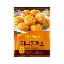 롯데푸드 쉐푸드 Chefood 미니돈까스380g 꼬마돈까스/돈카츠/간식/안주/반찬, 380g, 5개