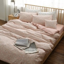 목화솜 면 홑겹 이불 싱글 - 베개세트 (솜샤시추가안함)