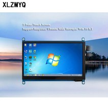 1024x600 휴대용 LCD 디스플레이 7 인치 터치 HDMI 스크린 패널 라즈베리 DIY 모니터, 01 Hd display