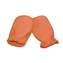 믹스어블 때 잘밀리는 컬러플 때장갑 샤워타월 2종류 1세트, 오렌지