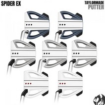 테일러메이드 2021 스파이더 EX 퍼터 네이비 화이트, 플레티넘.화이트_9-33인치