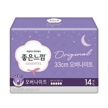 좋은느낌 울트라 슬림날개 오버나이트 14p X 2팩 총 28p 날개형 생리대, 패드형, 14개입, 2개