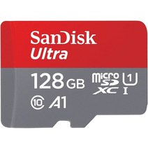 SanDisk 128GB 울트라 MicroSDXC UHS-I 메모리 카드 어댑터 포함 - 120MB\/s C10 U1 풀 HD A1 마이크, 01 128GB