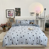 극세사이불 북유럽 패션 이불 커버와 침대 시트 220x240 150x200 럭셔리 침구 세트 부드러운 격자 무늬