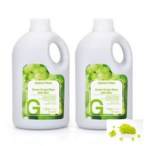 자연친구 그린트리(GREENTREE) 청포도액상베이스 1.8kg x 2개, 청포도의 식감그대로 살린 청포도액즙의 표준