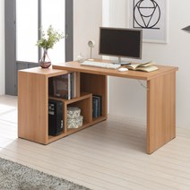 플레인홈 페샤 멀티 H형 책상 책장 세트, 블랙아카시아