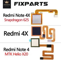 고화질 북 스캐너 양면 스캔 고급 스캔기 Xiaomi Redmi Note 4 용 4x 지문 스캐너 플렉스 케이블 터치 센서, 03 for Redmi 4X Black