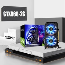 [해외]SZMZ 컴퓨터 그래픽 카드 GTX960 2GB 128Bit NVIDIA VGA Geforce GTX 960 HDMI 호환 Dvi 게임용 새 GDDR5, GTX960-2G