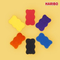 하리보 친환경 다용도 주방 우레탄 부직포 캐릭터 수세미 스펀지, 퍼플