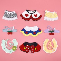 크림펫 강아지 케이프 고양이 넥카라 스카프 50종 반다나 빕, 3-2. 체크리본 니트_ M(Free)_ 블랙, 1개