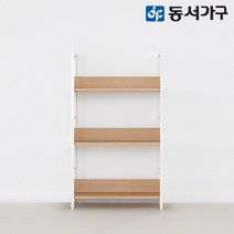 동서가구 에스티 고급 포스코 스틸 철제 책장 3단 600 폭 4colors DF643627, 오크