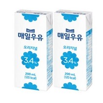 매일유업 매일우유 멸균우유 오리지널, 200ml, 15개