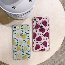 아이폰X/XS 제철과일 방탄케이스 아이폰7:안성포도, 1개