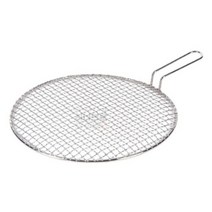 손잡이 석쇠 구이판 바베큐 그릴판 고기판 원형 330, 330mm