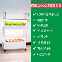 식물재배기 야채 채소 수경 재배기 친환경 무농약 베란다 거실 LED 가정용 스마트팜, A 수지, A 중간, F 2단입체슈트+4등