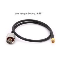 SMA 수컷에서 N 형 남성 RG58 돼지 케이블 50cm 커넥터 Wi -Fi 안테나 케이블, 다른