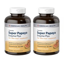 아메리칸 수퍼 파파야 플러스 다이제스티브 엔자임 효소 360테블릿 2팩 American Health Enzymes