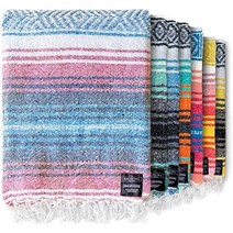 캠핑방수담요 방수캠핑블랭킷 경량블랭킷 정통 멕시칸 블랭킷 - 공원이불 세라피이불 제격, 하늘빛