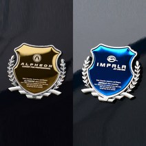 가오 쉐보레 전차종 DIY 로고 몰딩 악세사리 엠블럼 인테리어 튜닝 용품, 골드(2P), 크루즈