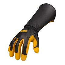 DEWALT 프리미엄 가죽 용접 장갑 내화성 내열성 건틀릿, 1개