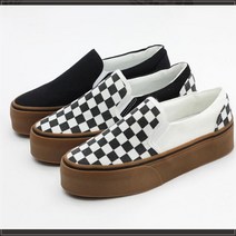 여성 통굽 단화 캐주얼 슬립온 키높이 운동화