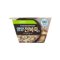풀무원 식사대용 영양 전복죽_컵 1인 (260g) 아침 야식 환자식 부모님식사 혼밥 간단요리 다이어트, 17개