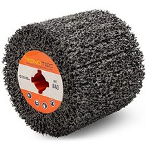 renotec 115x100mm 와이어 드로잉 연마 버니싱 휠 폴리 스트립 연마 디스크 휠 롤러 휠 청소 페인트 녹 산화 제거