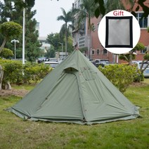 텐트 스노우 스커트와 함께 새로운 피라미드 텐트 초경량 야외 캠핑 Teepee 굴뚝 구멍 요리 관찰 조류 배낭 텐트, 1. CHINA, 1. White Flysheet