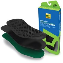 [스펜코(Spenco)] 오소틱 아치서포터 3/4 인솔(Orthotic ARCH), 4호(280~295mm), -